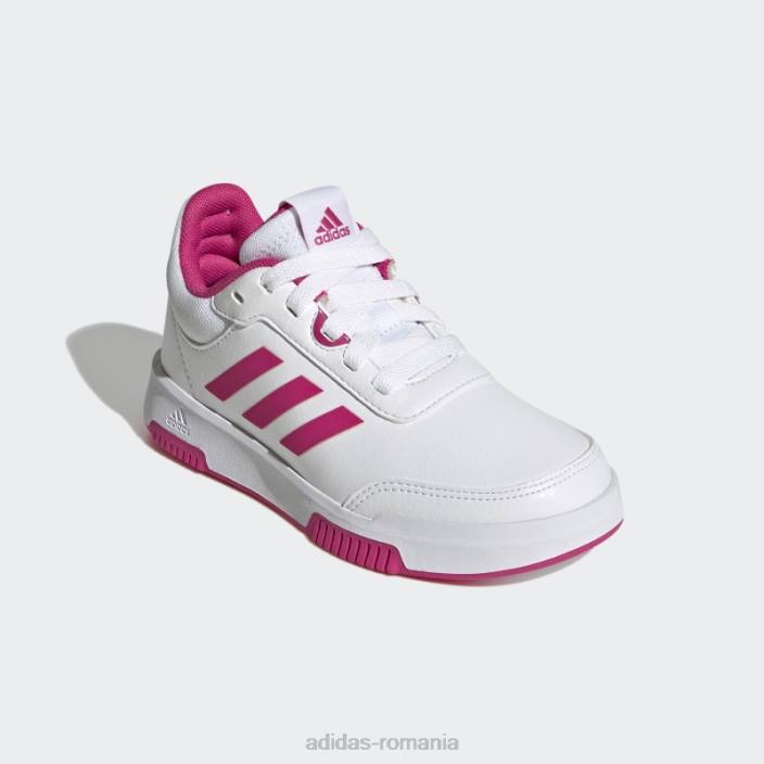 Adidas pantofi de dantelă de antrenament sport tensaur alb adidas copii alb/magenta real/negru 2JBN17745
