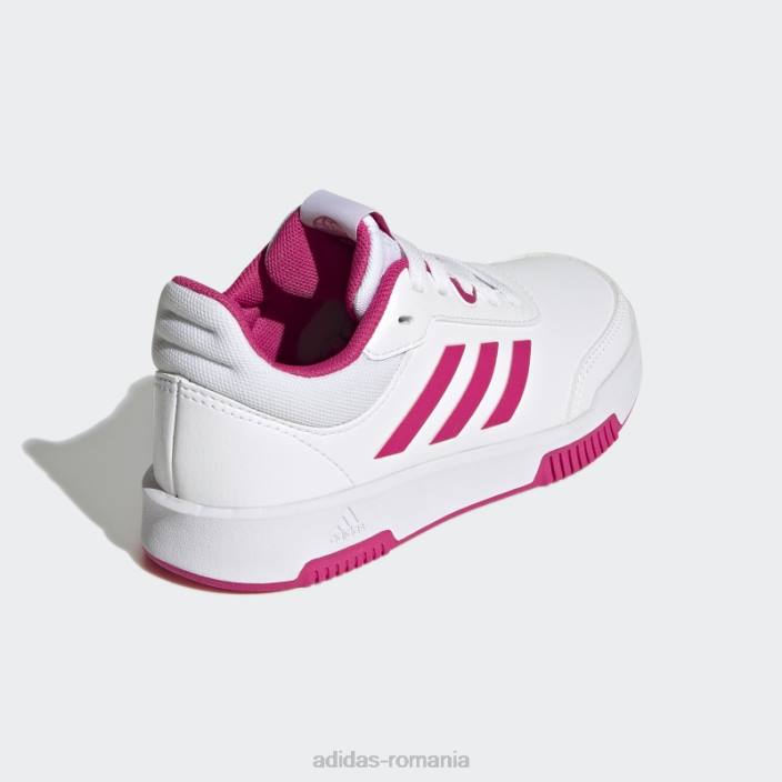 Adidas pantofi de dantelă de antrenament sport tensaur alb adidas copii alb/magenta real/negru 2JBN17745