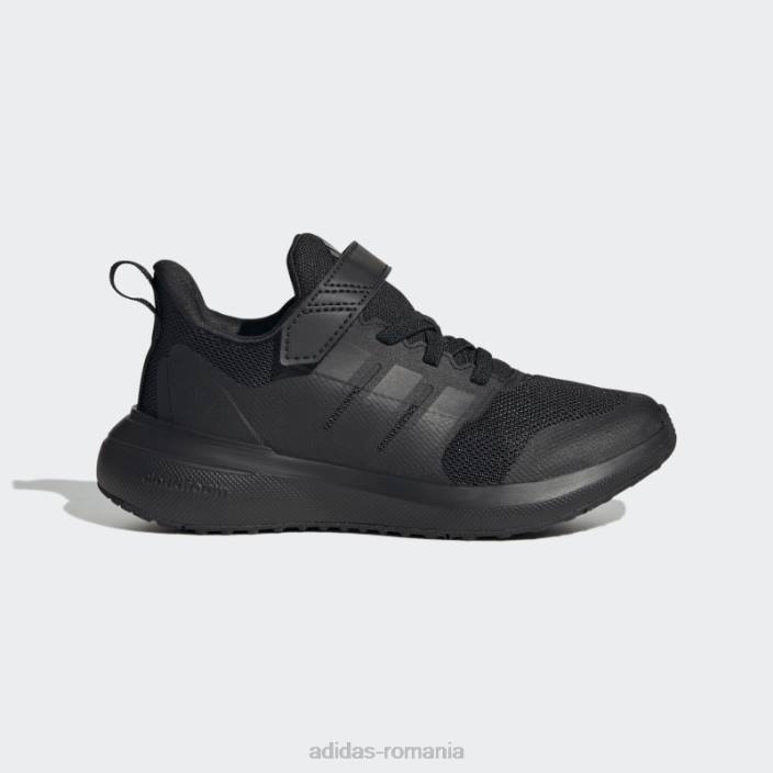Adidas pantofi din carbon fortarun 2.0 cloudfoam cu dantelă elastică copii negru/carbon 2JBN11290