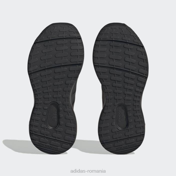 Adidas pantofi din carbon fortarun 2.0 cloudfoam cu dantelă elastică copii negru/carbon 2JBN11290