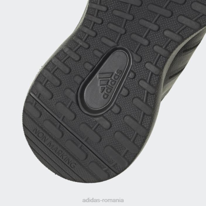 Adidas pantofi din carbon fortarun 2.0 cloudfoam cu dantelă elastică copii negru/carbon 2JBN11290
