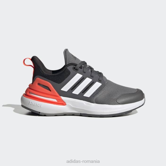 Adidas pantofi din dantela rapidasport bounce gri copii gri/alb 2JBN11252