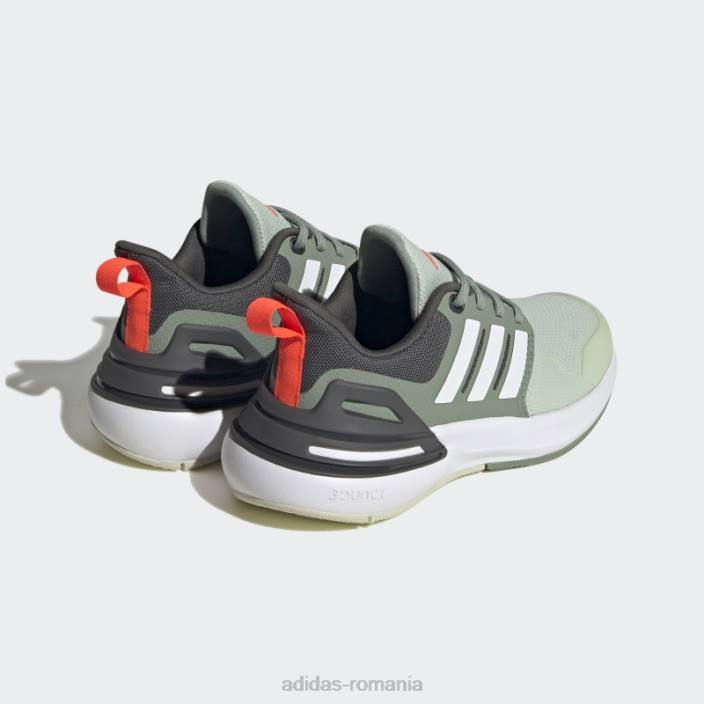 Adidas pantofi din dantela rapidasport bounce verzi adidas copii verde/argintiu verde/alb 2JBN17724
