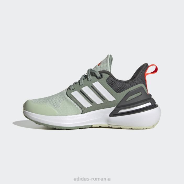 Adidas pantofi din dantela rapidasport bounce verzi adidas copii verde/argintiu verde/alb 2JBN17724