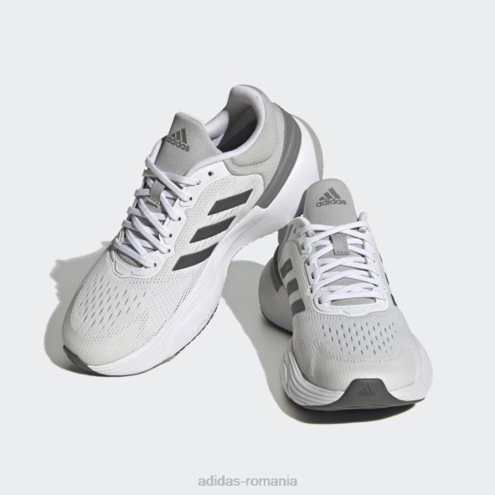 Adidas pantofi din dantela response super 3.0 alb copii alb/gri 2JBN18038