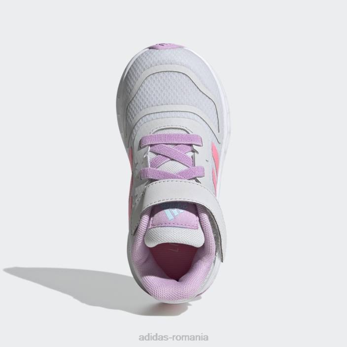 Adidas pantofi duramo 10 dash gri copii gri liniuță/roz fascicul/liliac 2JBN11348
