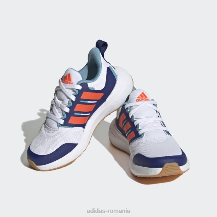 Adidas pantofi fortarun 2.0 cloudfoam dantela alb copii alb/rosu/albastru victorie 2JBN17960