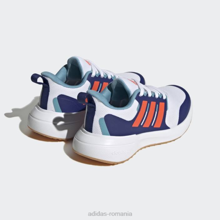 Adidas pantofi fortarun 2.0 cloudfoam dantela alb copii alb/rosu/albastru victorie 2JBN17960