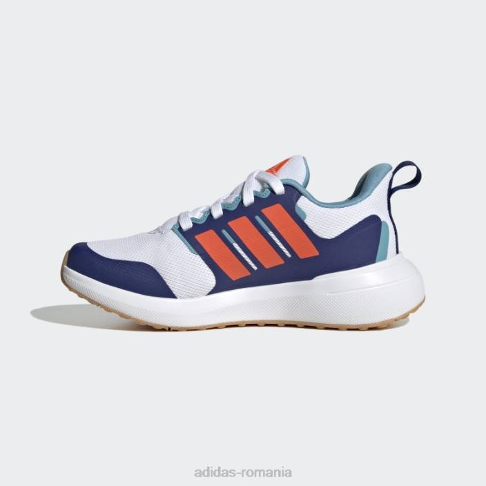 Adidas pantofi fortarun 2.0 cloudfoam dantela alb copii alb/rosu/albastru victorie 2JBN17960