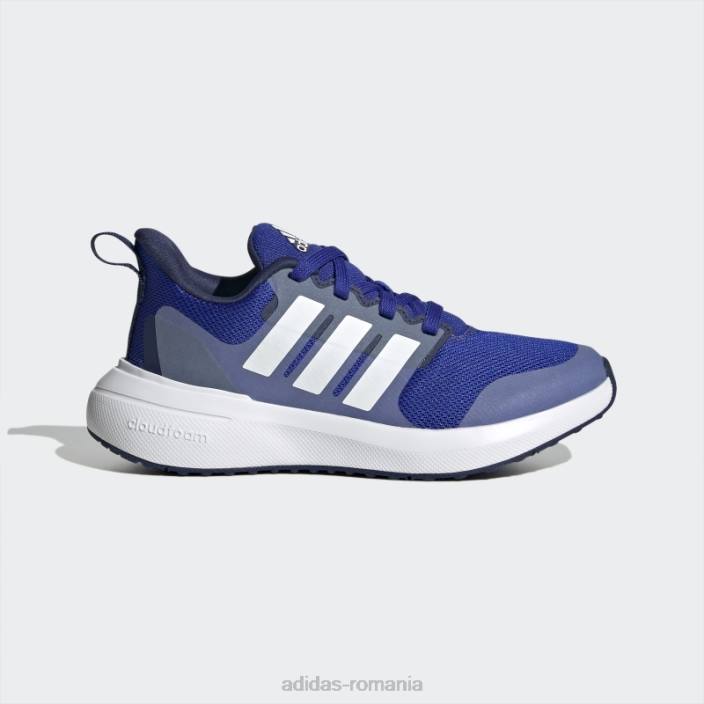 Adidas pantofi fortarun 2.0 cloudfoam dantela albastru copii albastru alb 2JBN18020