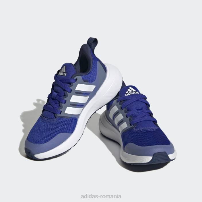 Adidas pantofi fortarun 2.0 cloudfoam dantela albastru copii albastru alb 2JBN18020
