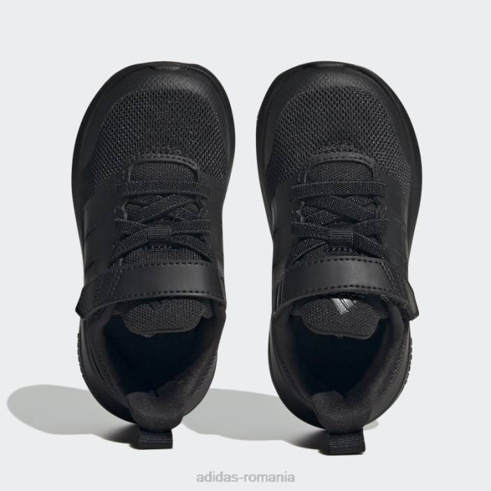 Adidas pantofi fortarun 2.0 cloudfoam dantela elastica carbon top strap copii negru/carbon 2JBN17969