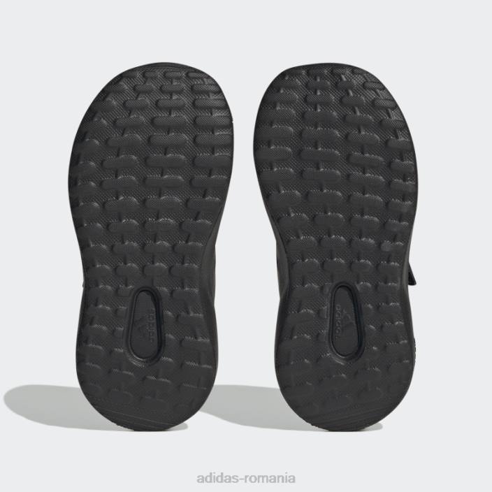 Adidas pantofi fortarun 2.0 cloudfoam dantela elastica carbon top strap copii negru/carbon 2JBN17969