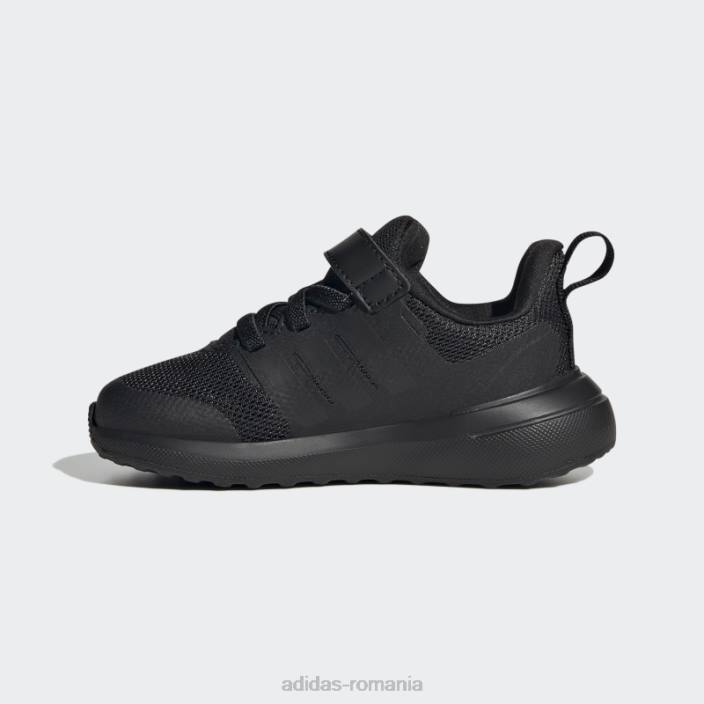 Adidas pantofi fortarun 2.0 cloudfoam dantela elastica carbon top strap copii negru/carbon 2JBN17969