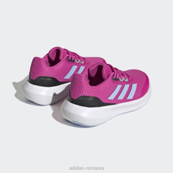 Adidas pantofi fucsia runfalcon 3 dantela copii fucsia/zori albastru/negru 2JBN17980