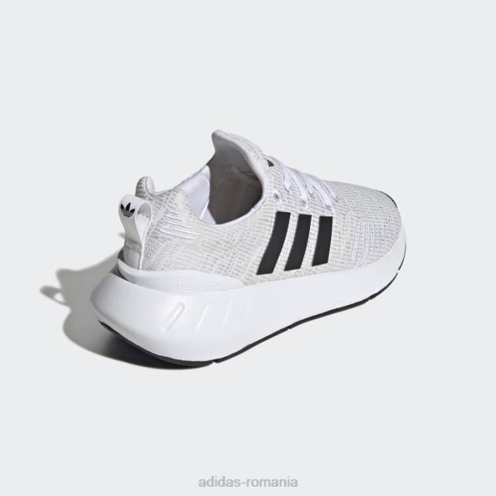 Adidas pantofi gri Swift Run 22 eleganti copii alb/negru/gri 2JBN17763
