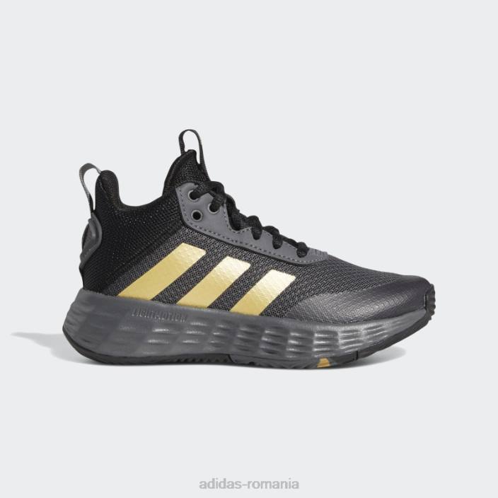 Adidas pantofi gri ownthegame 2.0 copii gri/auriu mat/negru 2JBN11368