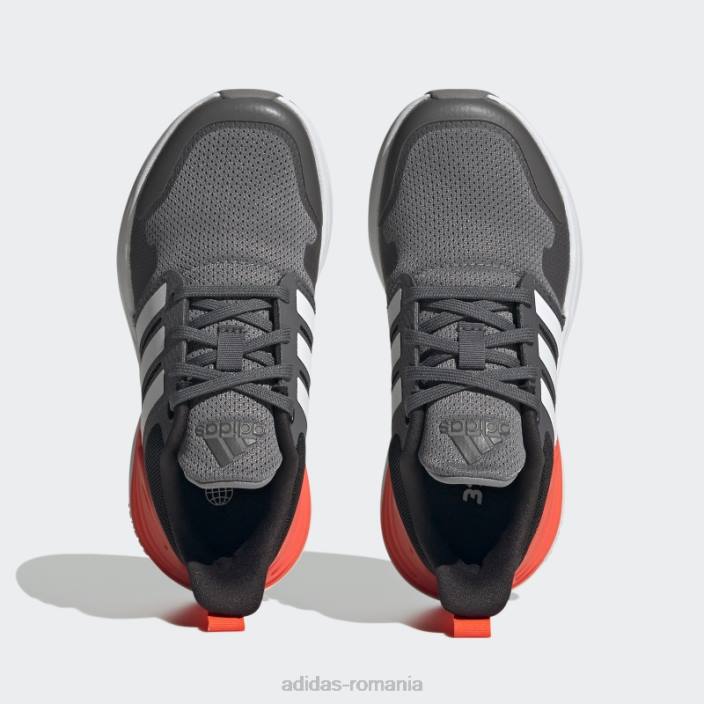Adidas pantofi gri rapidasport bounce dantela adidas copii gri/alb 2JBN17691