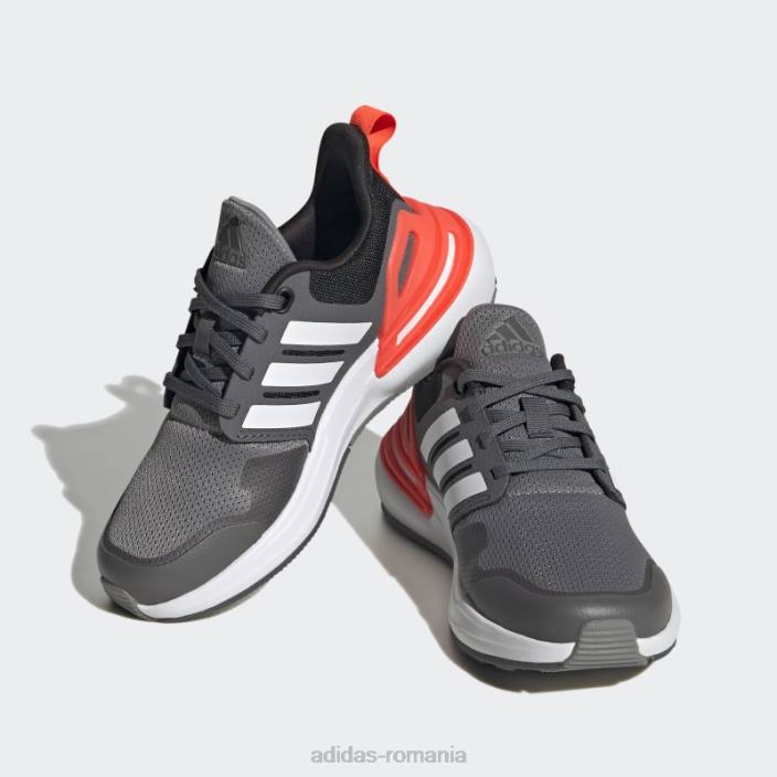 Adidas pantofi gri rapidasport bounce dantela adidas copii gri/alb 2JBN17691