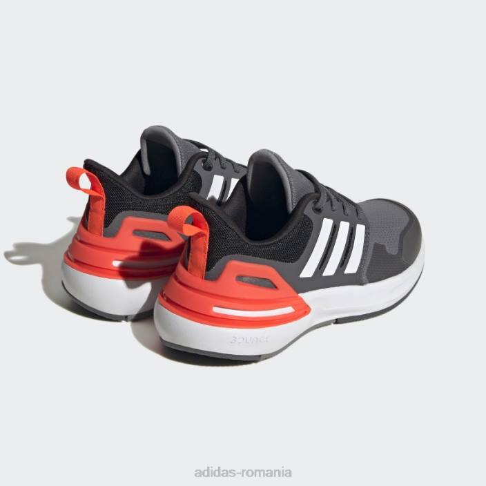Adidas pantofi gri rapidasport bounce dantela adidas copii gri/alb 2JBN17691