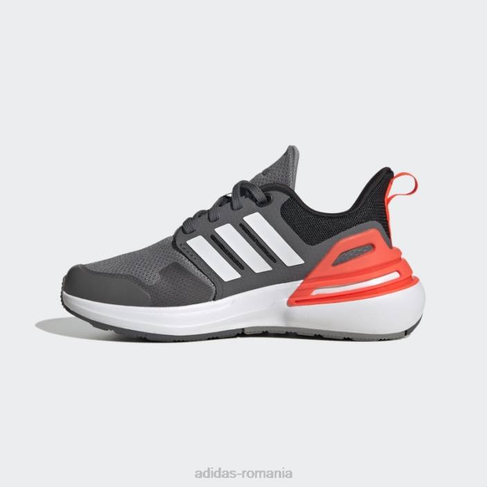 Adidas pantofi gri rapidasport bounce dantela adidas copii gri/alb 2JBN17691