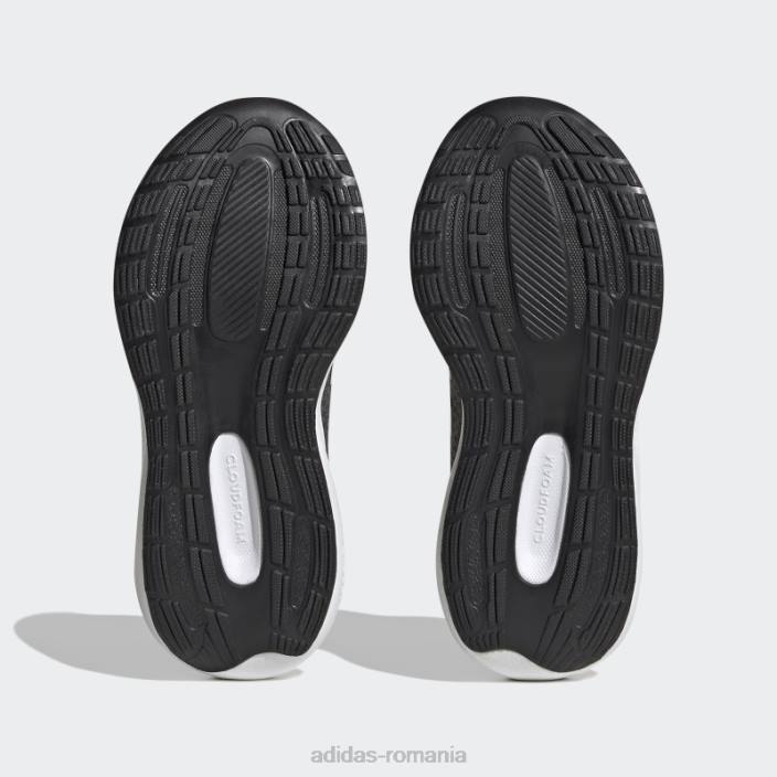 Adidas pantofi gri runfalcon 3.0 cu dantelă elastică copii gri/alb/roz fascicul 2JBN11350