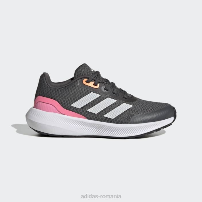 Adidas pantofi gri runfalcon 3 dantela adidas copii gri/alb/roz fascicul 2JBN11367