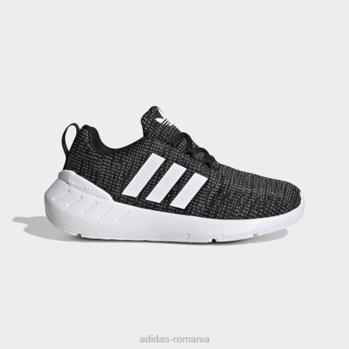 Adidas pantofi gri swift run 22 fierbinți copii negru/alb/gri 2JBN17882