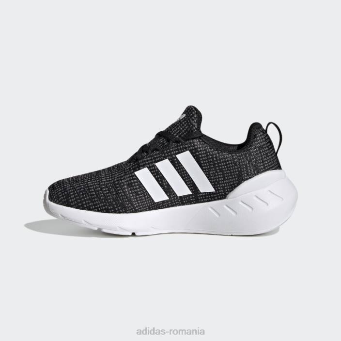 Adidas pantofi gri swift run 22 fierbinți copii negru/alb/gri 2JBN17882