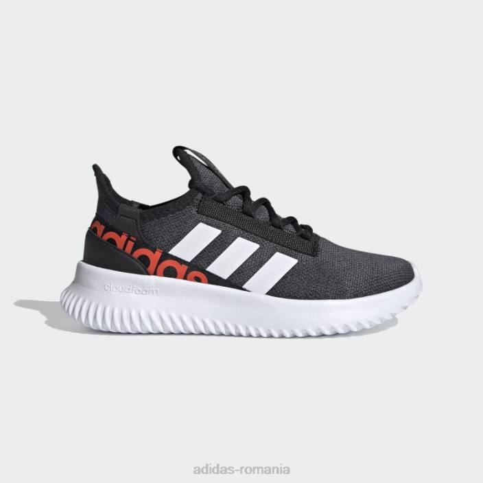 Adidas pantofi kaptir 2.0 negri copii negru/alb/rosu 2JBN11048