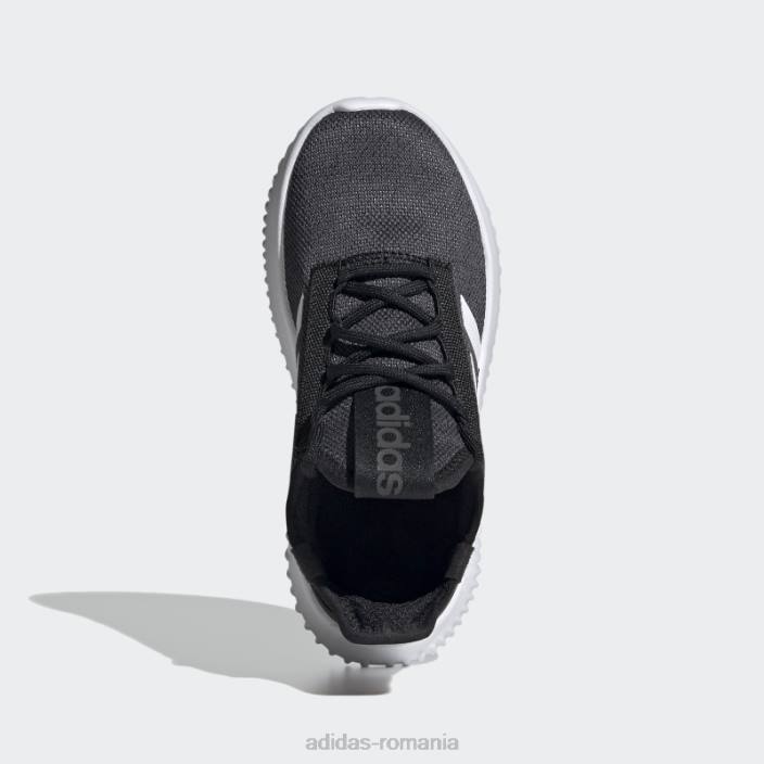 Adidas pantofi kaptir 2.0 negri copii negru/alb/rosu 2JBN11048