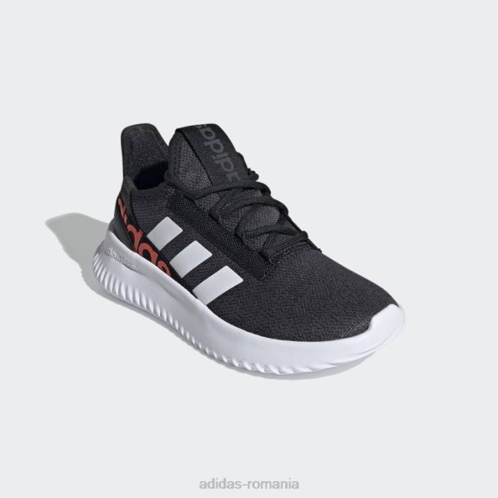 Adidas pantofi kaptir 2.0 negri copii negru/alb/rosu 2JBN11048