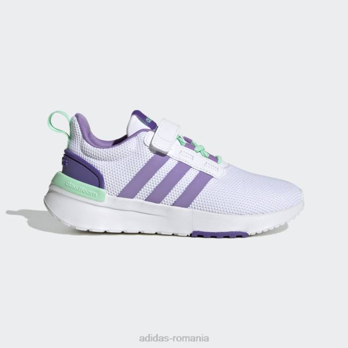 Adidas pantofi mint racer tr21 copii alb/violet/mentă 2JBN11375