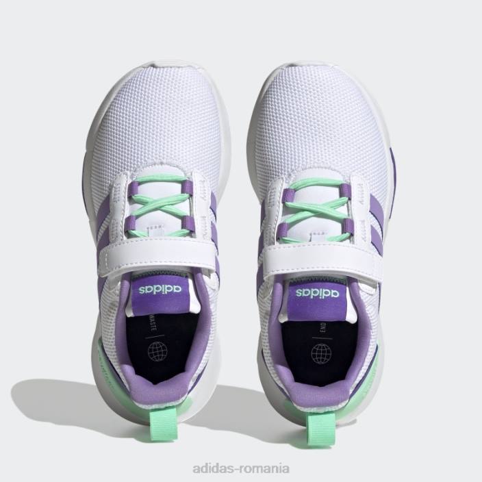 Adidas pantofi mint racer tr21 copii alb/violet/mentă 2JBN11375