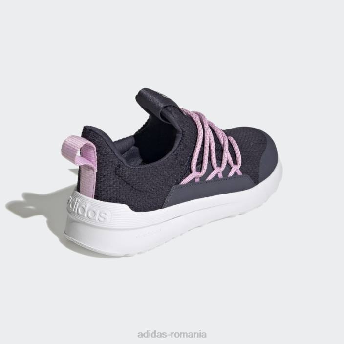 Adidas pantofi navy lite racer adapt 4.0 cu dantelă copii bleumarin/cerneală/liliac 2JBN11399