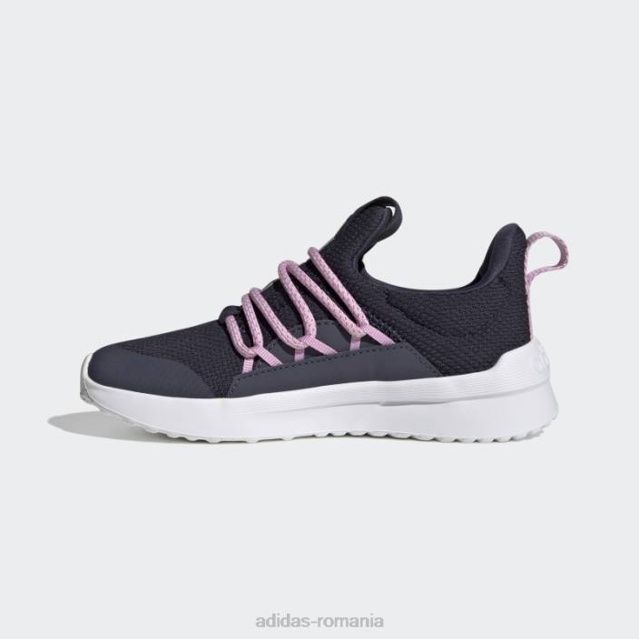 Adidas pantofi navy lite racer adapt 4.0 cu dantelă copii bleumarin/cerneală/liliac 2JBN11399