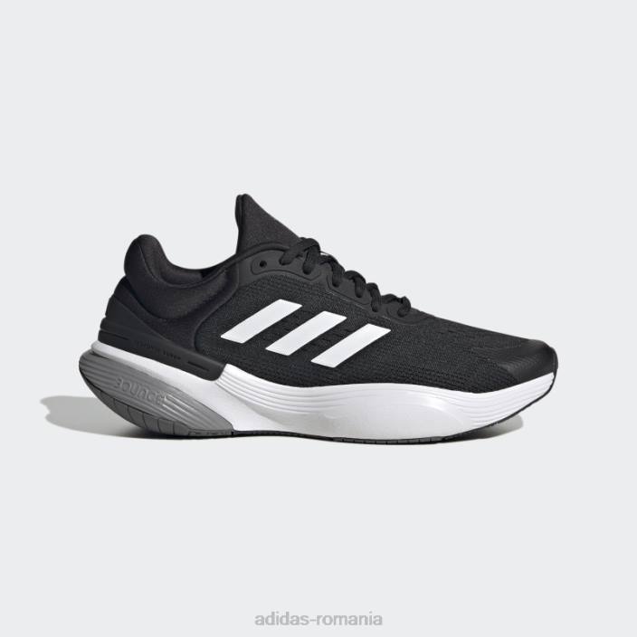Adidas pantofi negri cu dantela super 3.0 response copii alb negru 2JBN17776