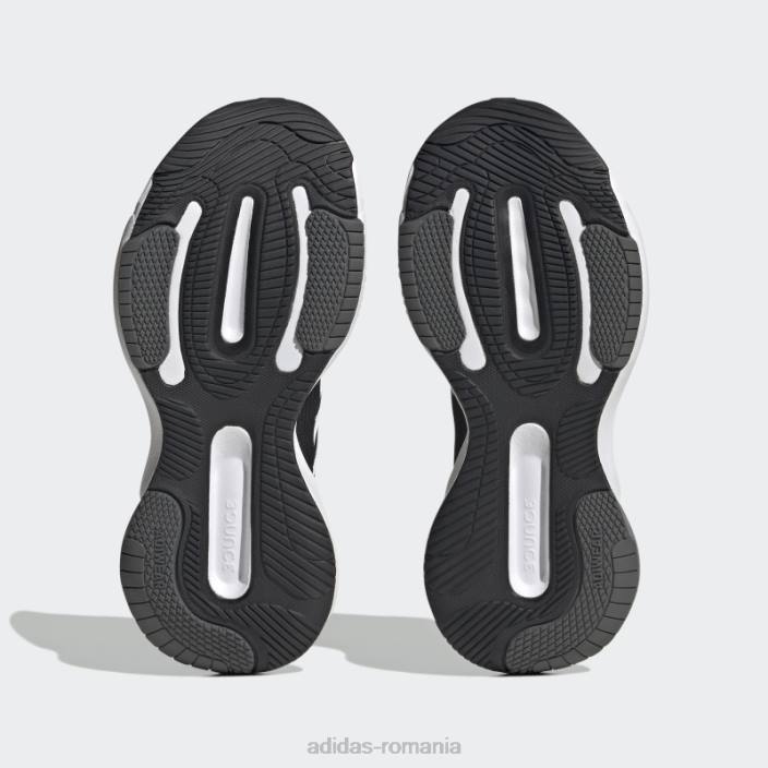 Adidas pantofi negri cu dantela super 3.0 response copii alb negru 2JBN17776