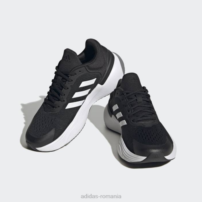 Adidas pantofi negri cu dantela super 3.0 response copii alb negru 2JBN17776