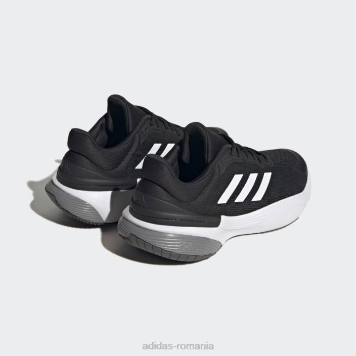 Adidas pantofi negri cu dantela super 3.0 response copii alb negru 2JBN17776