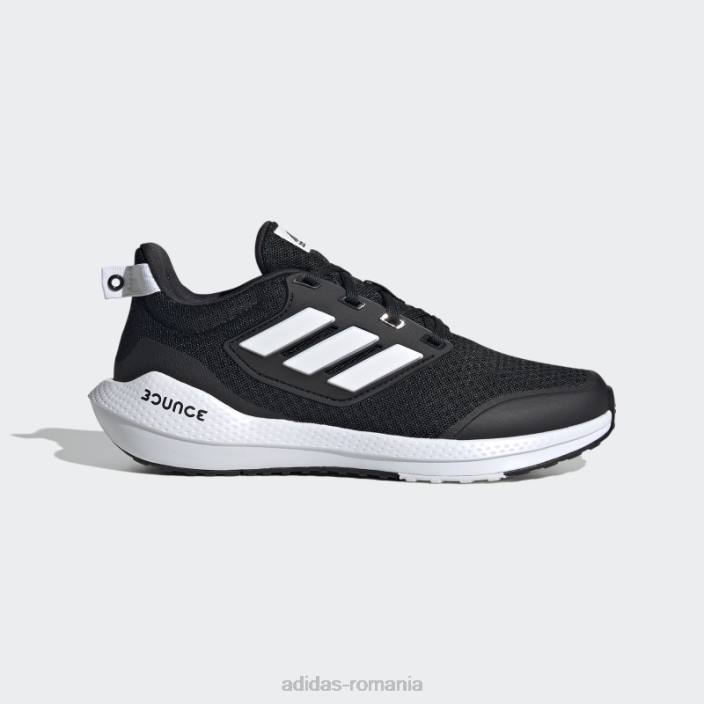 Adidas pantofi negri eq21 run 2.0 bounce sport alergare din dantela copii alb negru 2JBN12040
