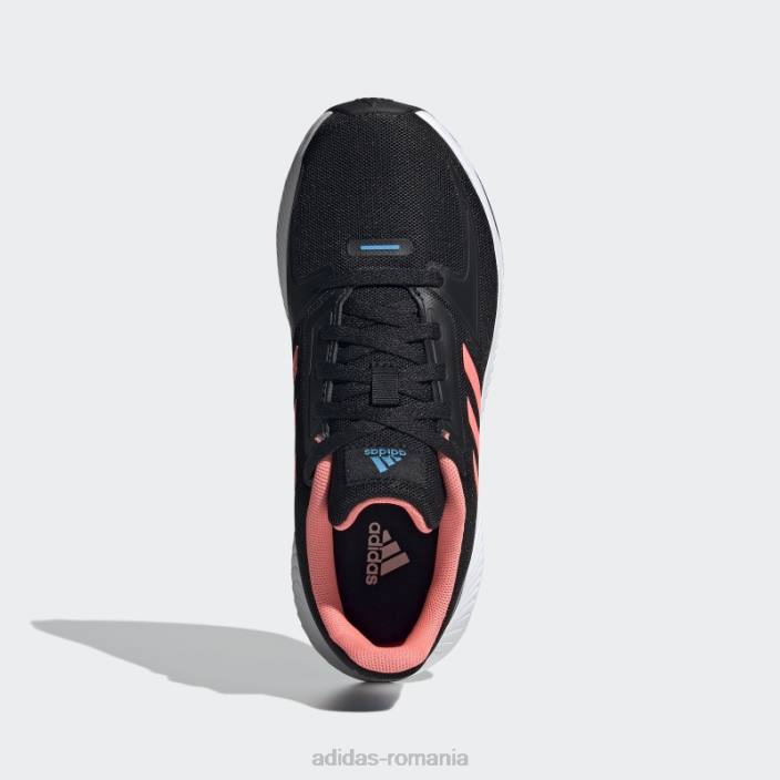 Adidas pantofi negri runfalcon 2.0 adidas copii negru / roșu acid / papură a cerului 2JBN18123