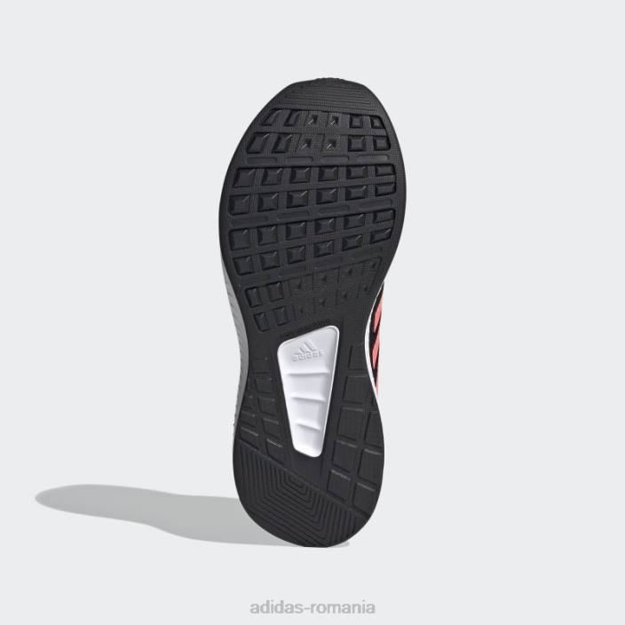 Adidas pantofi negri runfalcon 2.0 adidas copii negru / roșu acid / papură a cerului 2JBN18123