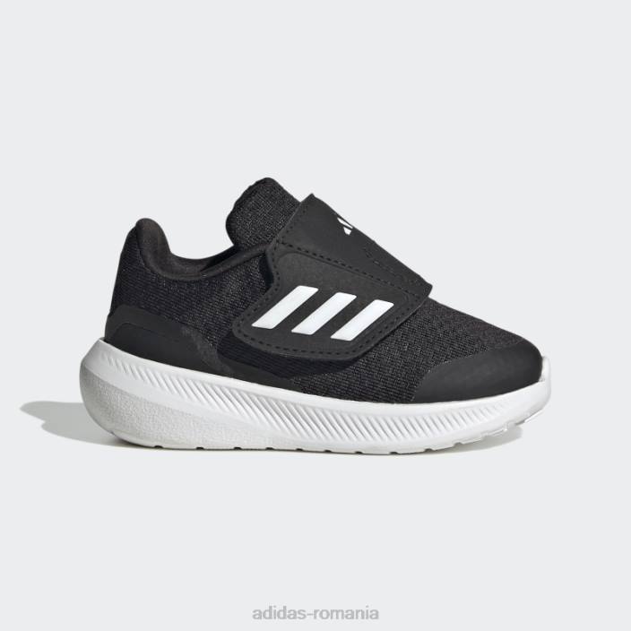 Adidas pantofi negri runfalcon 3.0 cu cârlig și buclă copii alb negru 2JBN17902