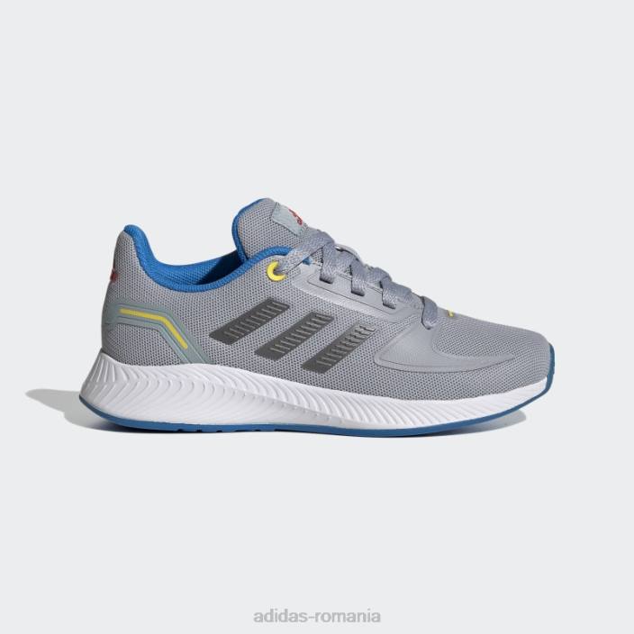 Adidas pantofi runfalcon 2.0 argintii copii argintiu/fier metalic/albastru 2JBN18260