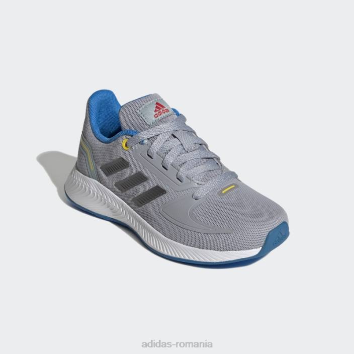 Adidas pantofi runfalcon 2.0 argintii copii argintiu/fier metalic/albastru 2JBN18260
