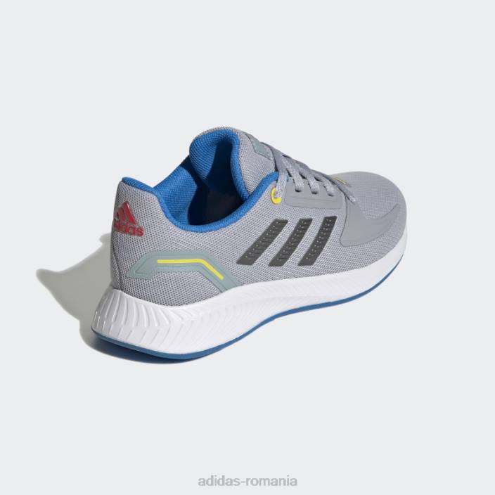 Adidas pantofi runfalcon 2.0 argintii copii argintiu/fier metalic/albastru 2JBN18260
