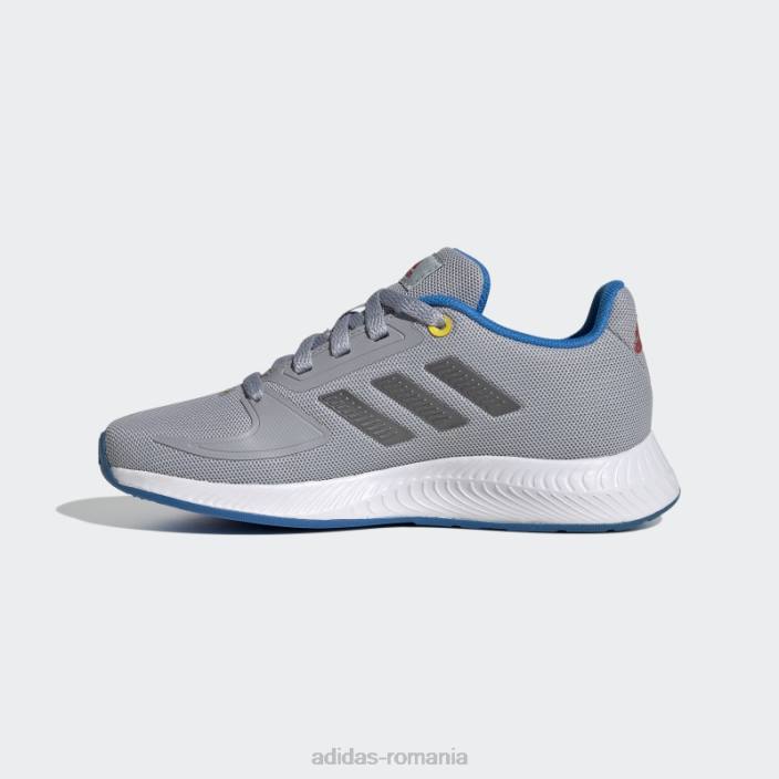 Adidas pantofi runfalcon 2.0 argintii copii argintiu/fier metalic/albastru 2JBN18260