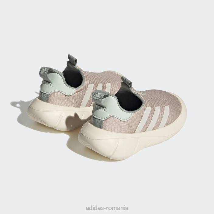Adidas pantofi slip-on de stil de viață taupe monofit trainer copii taupe/alb/verde 2JBN18023