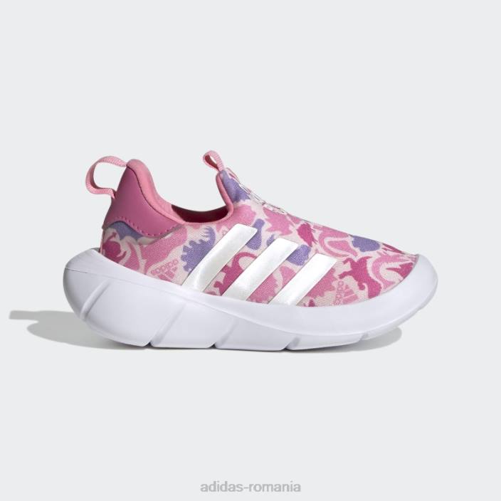 Adidas pantofi slip-on monofit roz adidas copii roz/alb/fucsia 2JBN3507